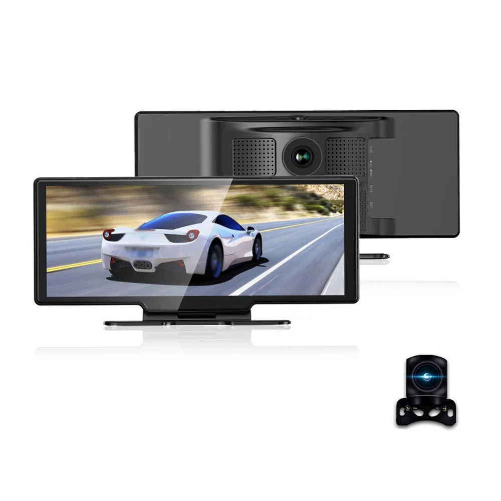 4K DVR Dash Front & Rear Driving Recorder, 10.26 Inch Touchscreen, WiFi, G-Sizeensing, Loop Recording, Hands-Free Calling Dash Camera for Carplay Android Auto