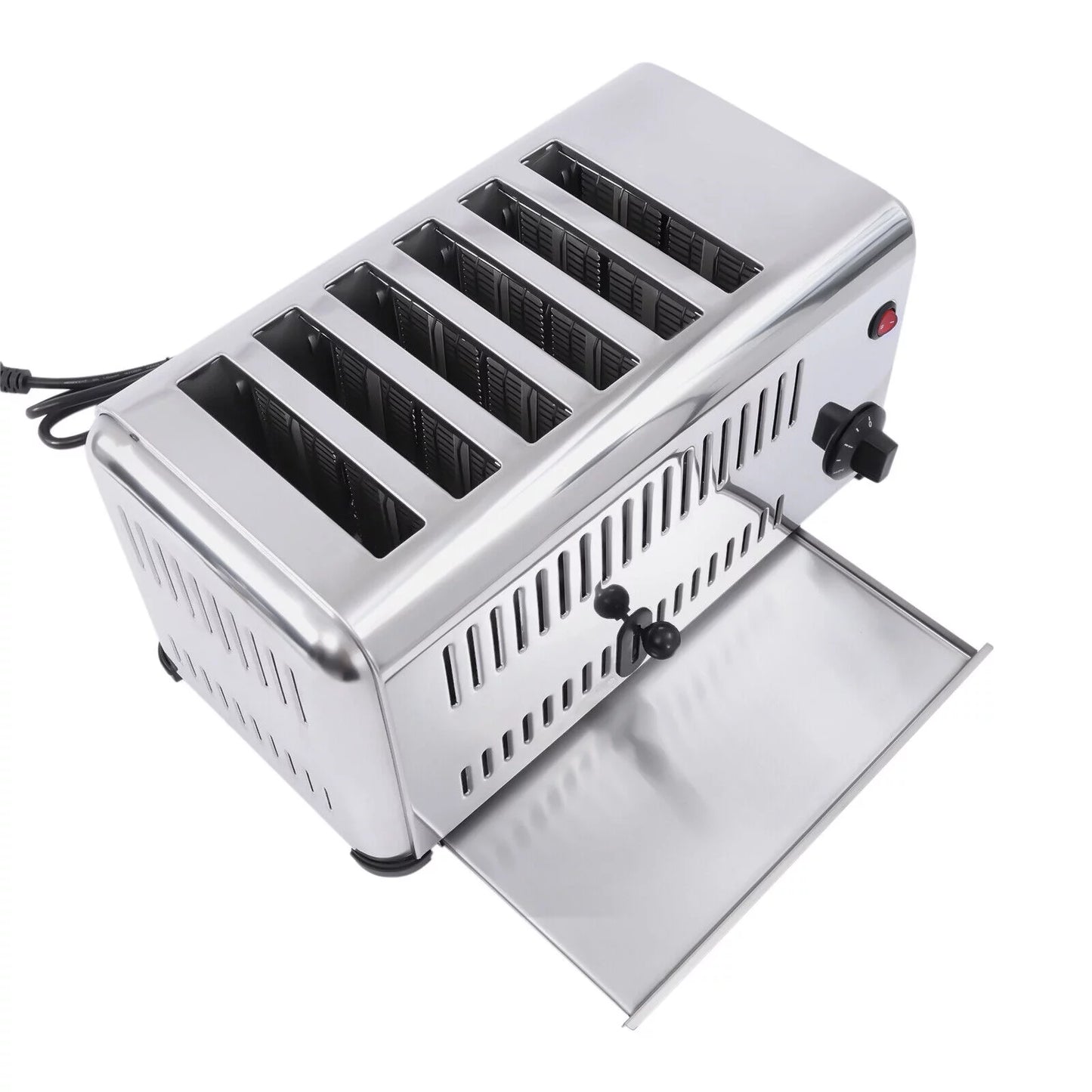 TFCFL Commercial 6-Sizelice Toaster 1680W Electric Bread Toaster Bagel Toaster Machine