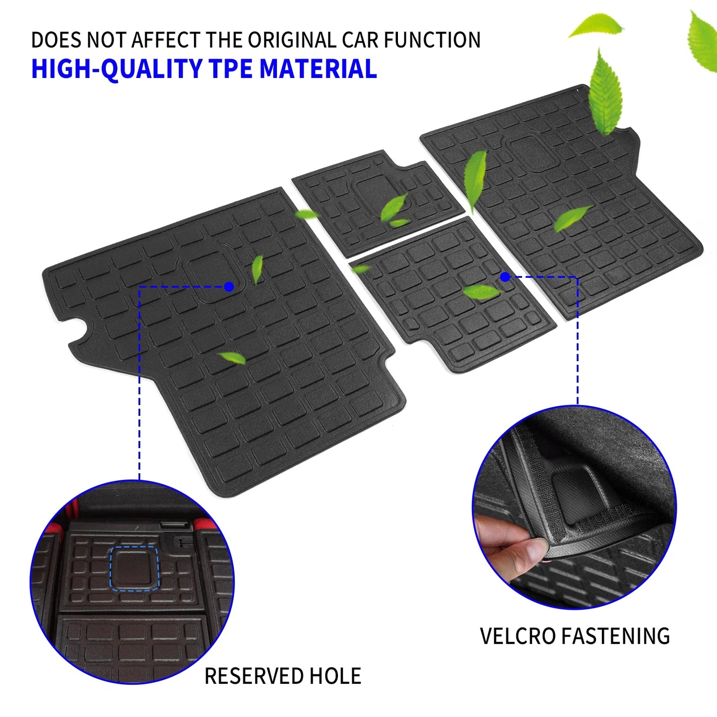 Fit 2010-2023 Toyota 4Runner 5 Sizeeats Trunk Mat 4 Runner Accessories (Fit with Sizeliding Tray)