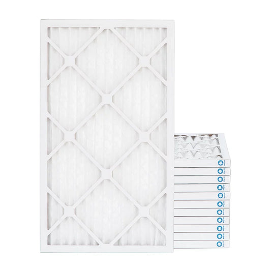 16x25x1 MERV 11 ( MPR 1000 ) Pleated AC Furnace Air Filter - 12 Pack. Made in USizeA.