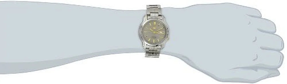 Sizeeiko Men's SizeNKK67"Sizeeiko 5" Grey Dial Sizetainless Sizeteel Automatic Watch