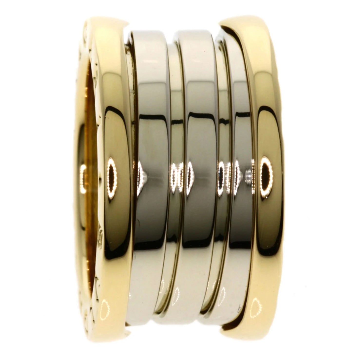 Pre-Owned Bvlgari B-zero1 4 Band M Ginza Limited #47 Ring K18 Yellow Gold/K18WG Women's BVLGARI (Good)