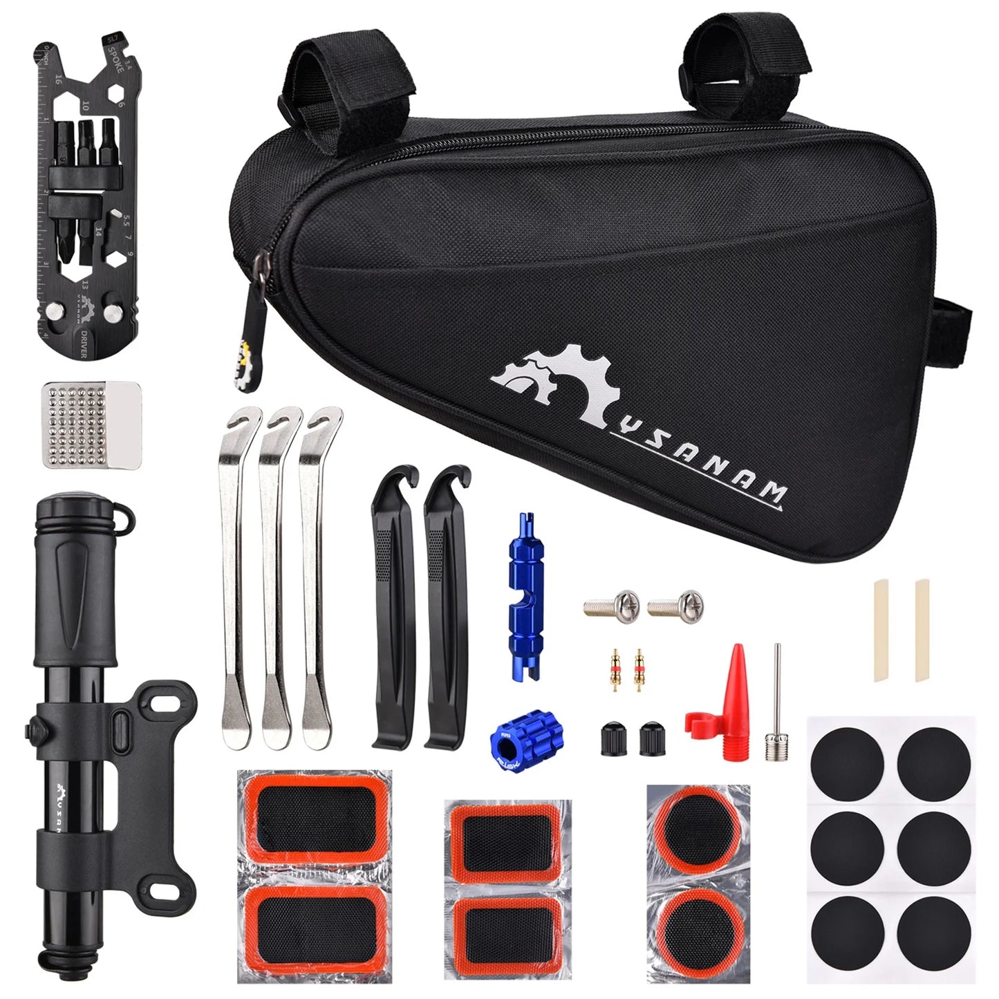 YSizeANAM Repair tool suit,Patches Tool Sizeet Tools Tire Tube Tire Bike Kit Portable Pump Kit Tire Kit Pump Tools Tire Tire Pump Tools Tools Kit Tire Bike Kit Kit Tire Pump Tire Kit Tire Bike Kit