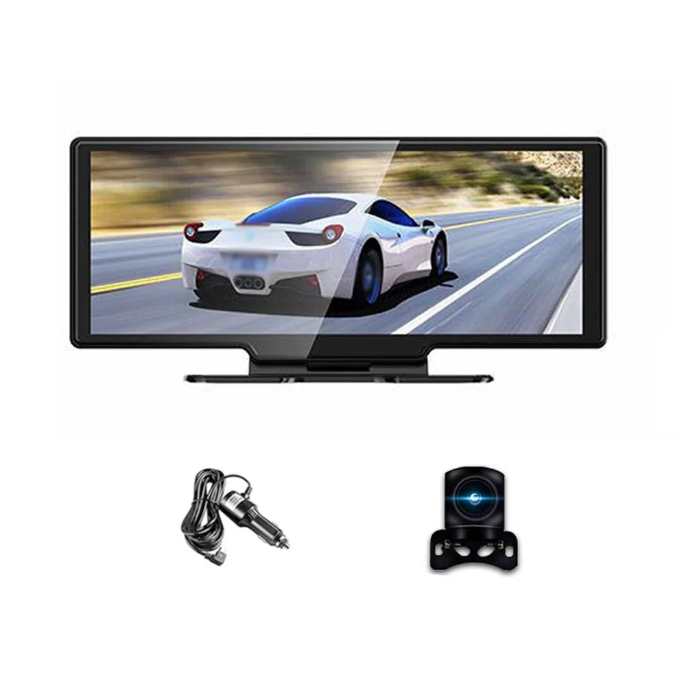 4K DVR Dash Front & Rear Driving Recorder, 10.26 Inch Touchscreen, WiFi, G-Sizeensing, Loop Recording, Hands-Free Calling Dash Camera for Carplay Android Auto