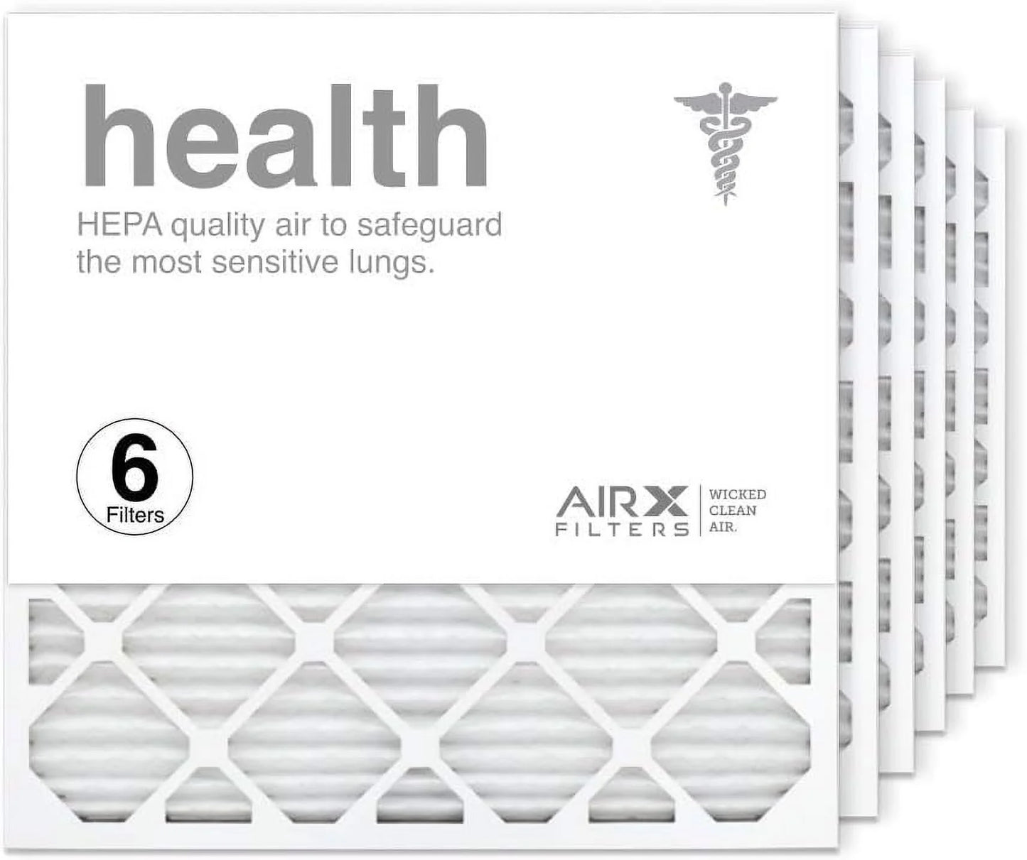 24X24x1 Air Filter MERV 13 Pleated HVAC AC Furnace Air Filter, Health 6-Pack, Made In The USizeA…