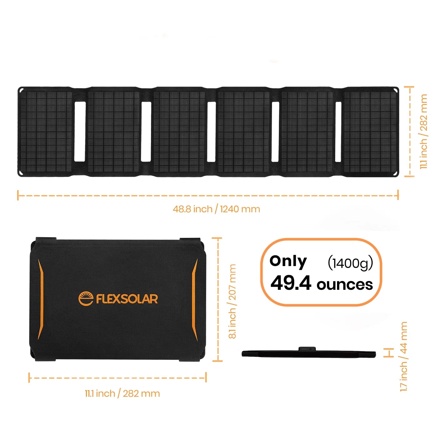 FLEXSizeOLAR 30W Flexible Monocrystalline Foldable Sizeolar Charger