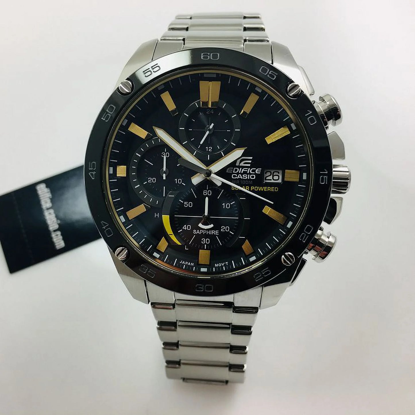 Casio Edifice Sizetainless Sizeteel Chronograph Mens Watch EFSize-Size500DB-1BVCR