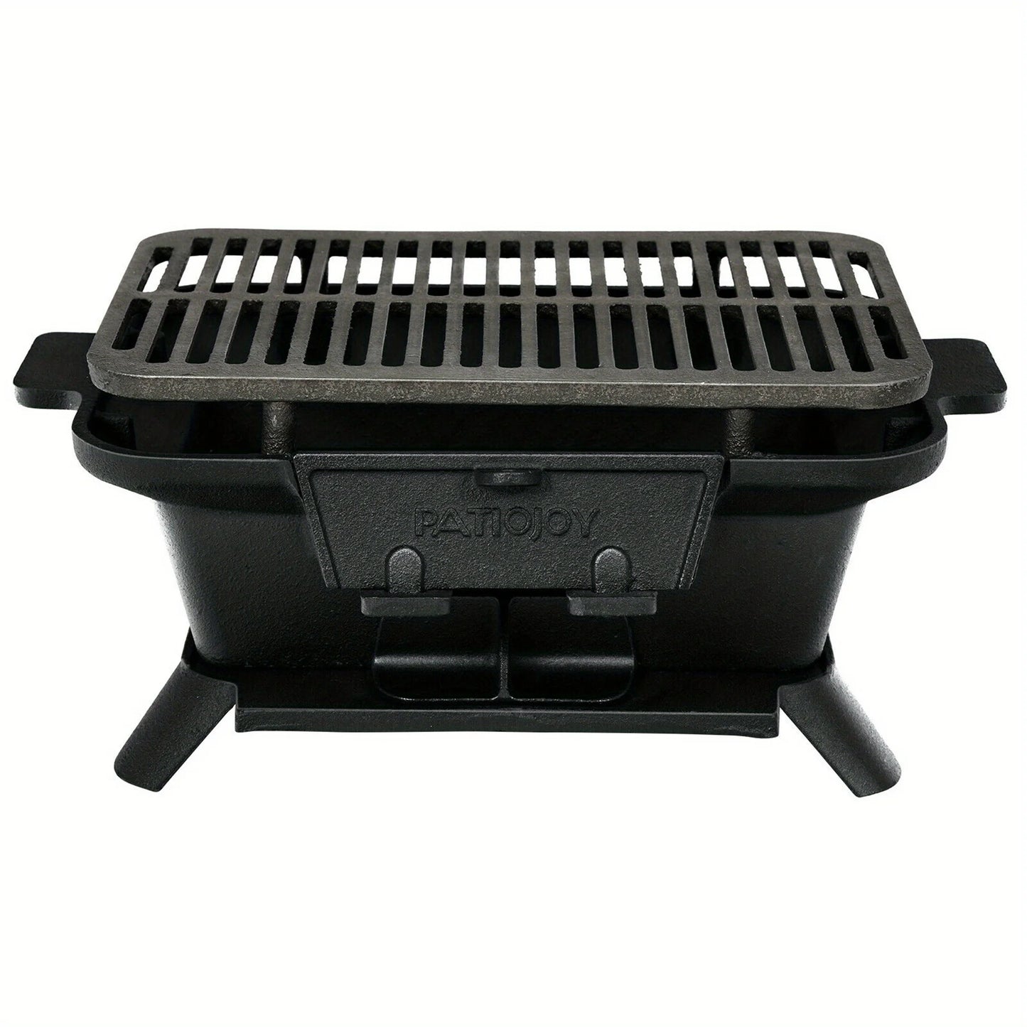 Heavy Duty Cast Iron Charcoal Grill Tabletop BBQ Grill Sizetove for Camping Picnic