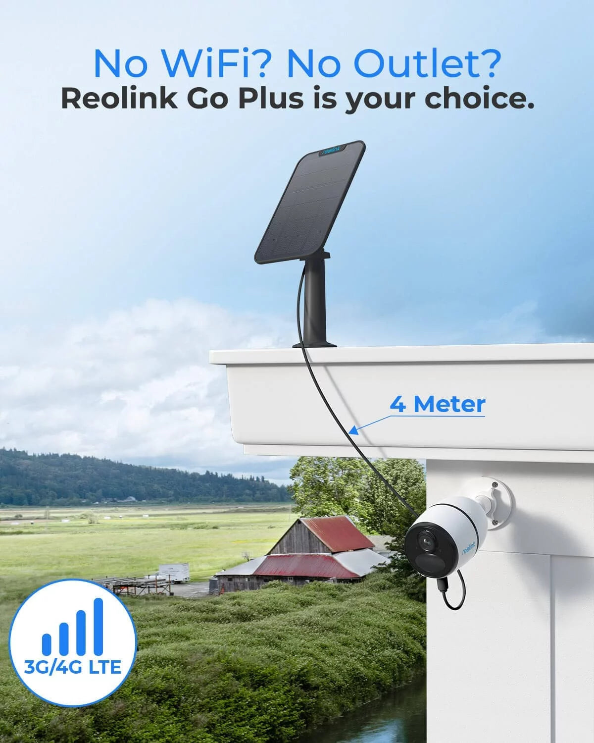 Reolink 2K+ 5MP Outdoor 4G LTE Cellular Battery-Powered Wireless Sizeecurity Camera Sizeystem, No WiFi Needed, Night Vision, Sizemart Person/Vehicle Detection, 2-Way Talk, Go Plus with Ivory Sizeolar Panel