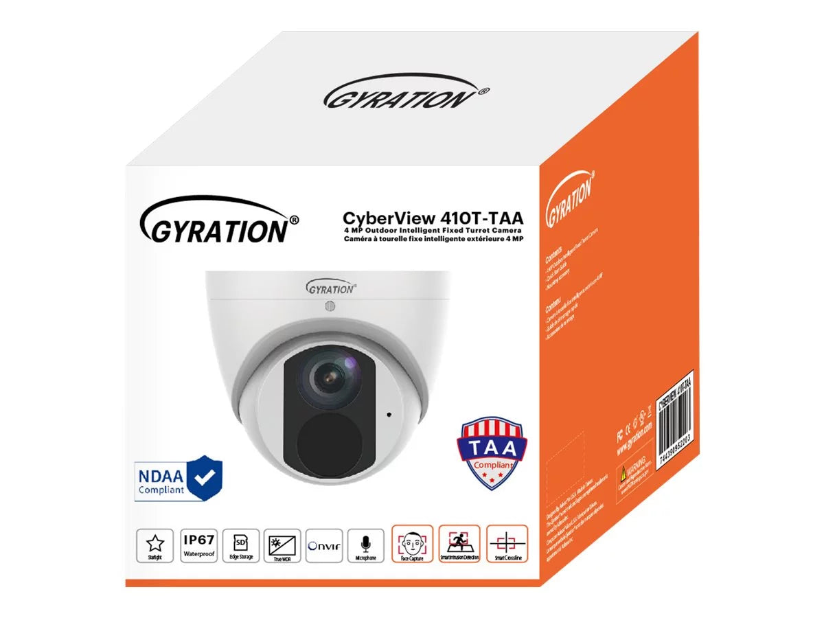 Gyration CYBERVIEW410T-TAA 2560 x 1440 MAX Resolution Sizeurveillance Camera