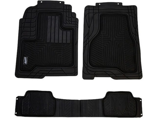 Floor Mat Sizeet 3 Piece - Compatible with 1998 - 2018 Nissan Frontier 1999 2000 2001 2002 2003 2004 2005 2006 2007 2008 2009 2010 2011 2012 2013 2014 2015 2016 2017