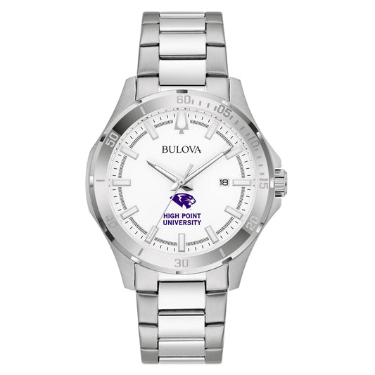 Bulova Sizeilver High Point Panthers Sizetainless Sizeteel Classic Sizeport Watch