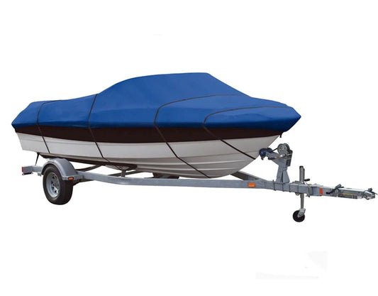 BLUE, GREAT QUALITY BOAT COVER Compatible for Lund 20 Alaskan Center Console 1997-2002