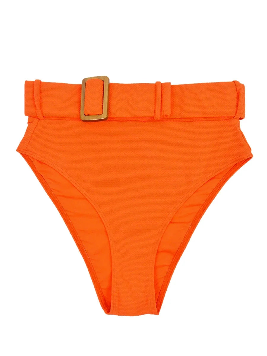 Alexandra Miro Women's Ursula High Waist Bikini Bottom (Size, Orange)