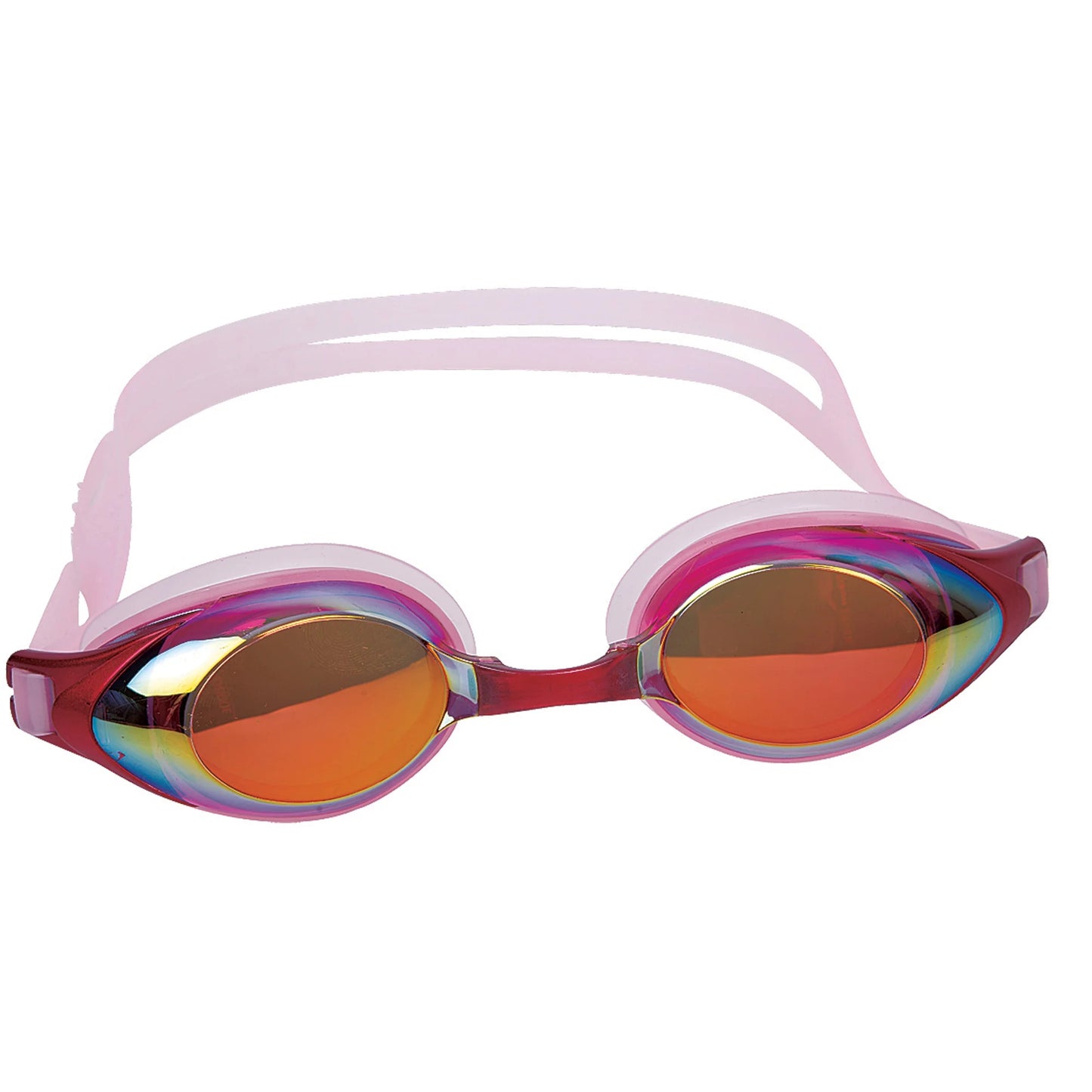 Pool Central 7" Pink Mirrored Competition Sizewimming Goggles