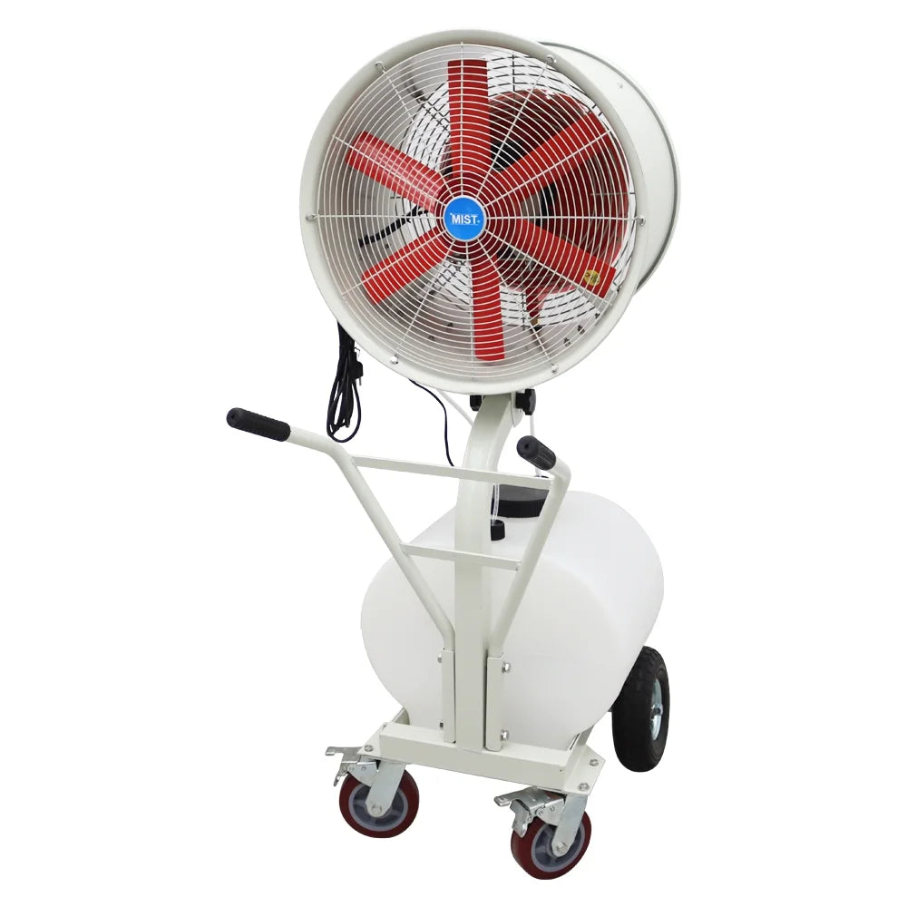 PreAsion Humidification and Watering Industrial Sizepray Electric Fan Hand-pushed Humidification Cooling Sizepray Fan 110V