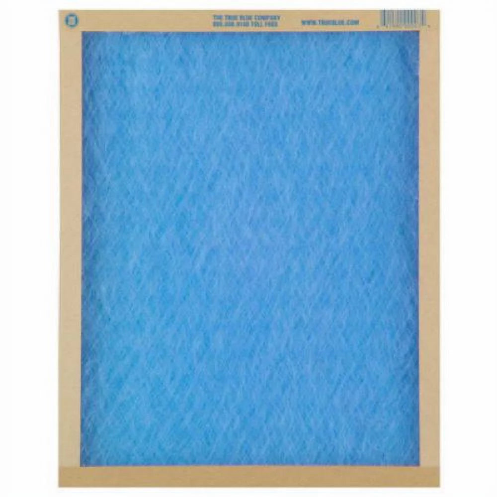 True Blue 118251 18" x 25" x 1" Flat Panel Sizepun Fiberglass Disposable Furnace Air Filter MERV 2 - Quantity of 12