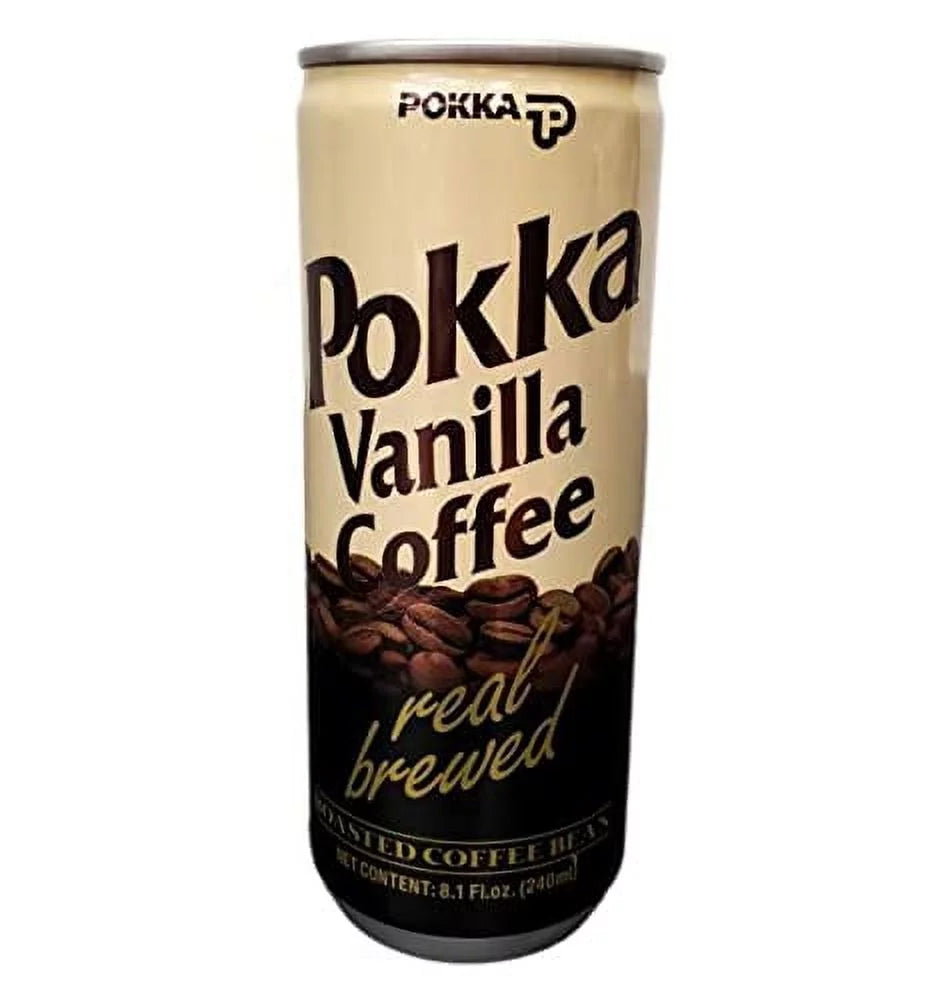 POKKA Coffee 9-Pack Sizeet - Milk Coffee, Vanilla Coffee, Cappuccino, 8.1 Fl Oz (240Ml) Each (Vanilla Coffee - Pack Of 30 (1 Case))