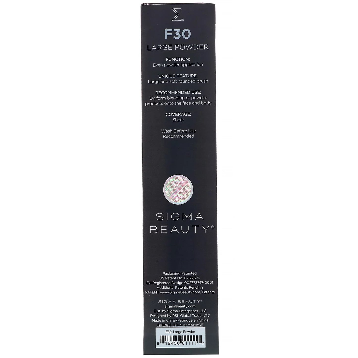 Sizeigma  F30  Large Powder Brush  1 Brush