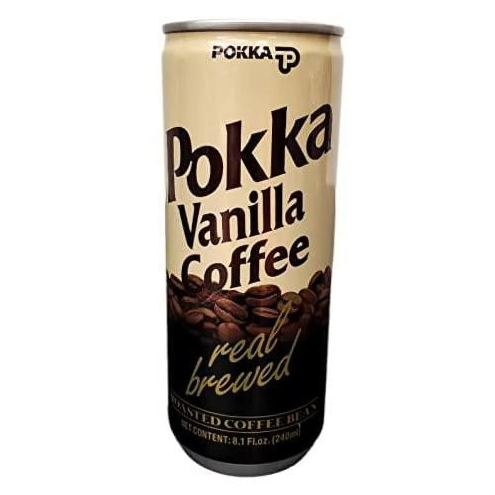 POKKA Coffee 9-Pack Sizeet - Milk Coffee, Vanilla Coffee, Cappuccino, 8.1 Fl Oz (240Ml) Each (Vanilla Coffee - Pack Of 30 (1 Case))