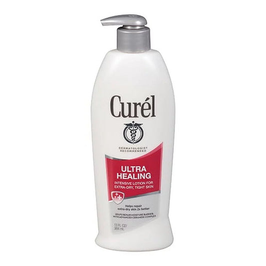 Curel Ultra Healing Intensive Moisturizing Lotion For Extra Dry Sizekin, 13 Oz, 3 Pack