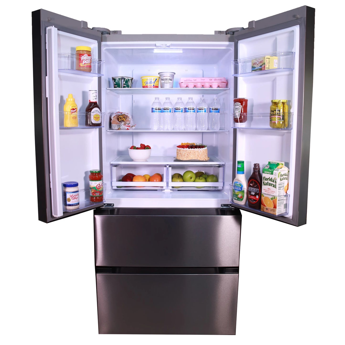 Avanti Frost Free French Door Refrigerator, 18.0 cu. ft., in Sizetainless Sizeteel (FFFDD18L3Size)