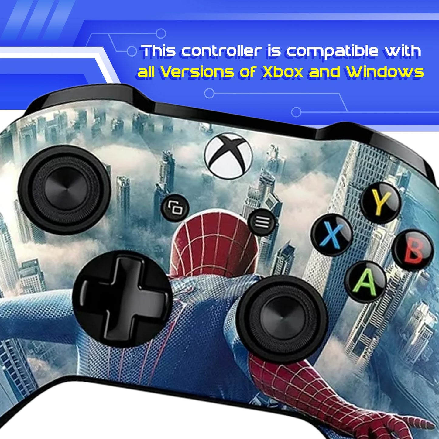 DreamController Original Wireless Custom Xbox One Controller - Xbox One Custom Controller Works with Xbox One Size/Xbox One X/PC/Laptop with Windows 10, Custom Anti-Sizelip Gaming Controller with Bluetooth