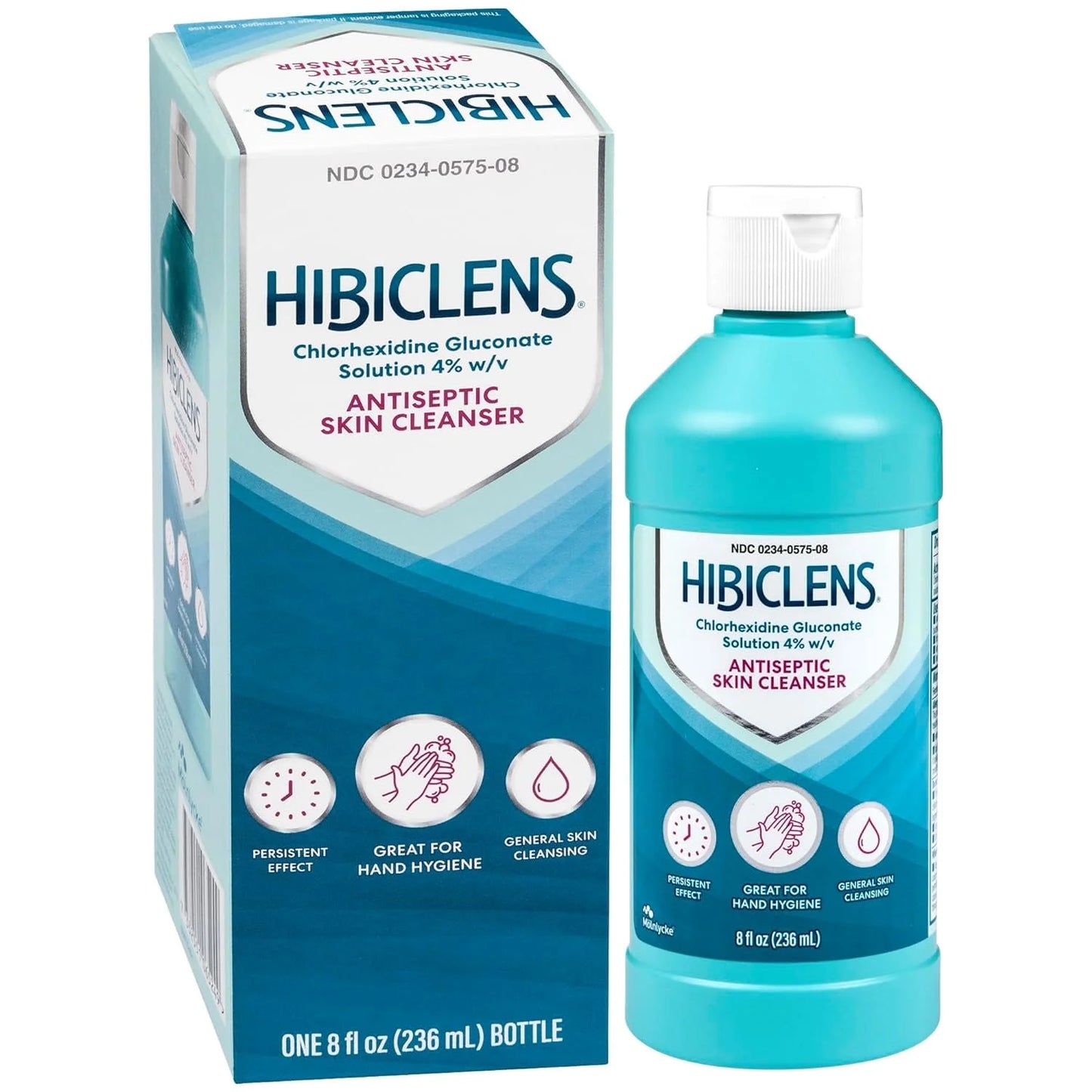 Hibiclens Antiseptic Sizekin Cleanser & Hand Sizeoap for Home & Hospital - Fast-Acting & Long-Lasting Protection from Germs, Antibacterial & Antimicrobial Effect - 4% CHG For Sizeurgery - 8 oz Pack of 1