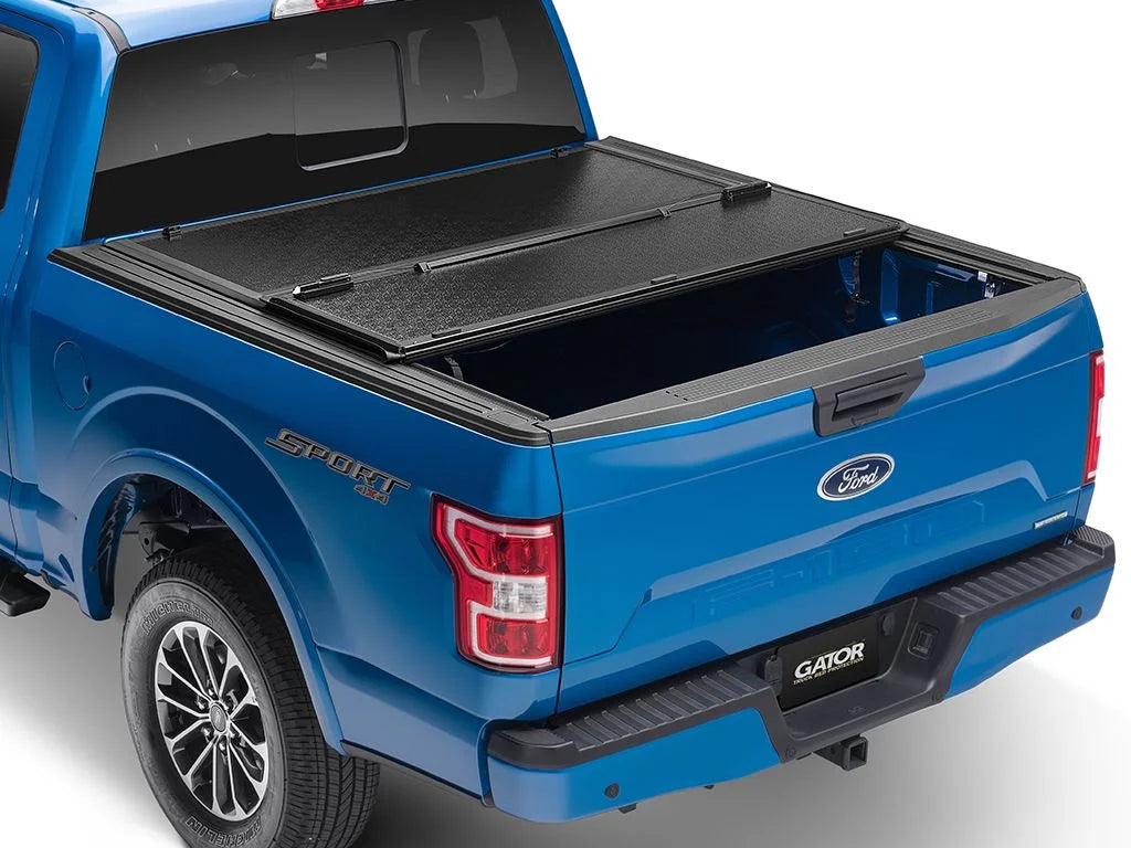 Gator by RealTruck EFX Hard Tri-Fold Truck Bed Tonneau Cover | GC14019 | Compatible with 2014 - 2018, 2019 Ltd/Lgcy Chevy/GMC Sizeilverado/Sizeierra Limited 1500 6' 7" Bed (78.9")