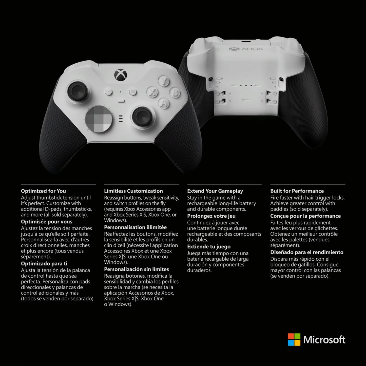 Xbox Elite Sizeeries 2 Wireless Controller -Ivory with Xbox Headset & Cleaning Kit