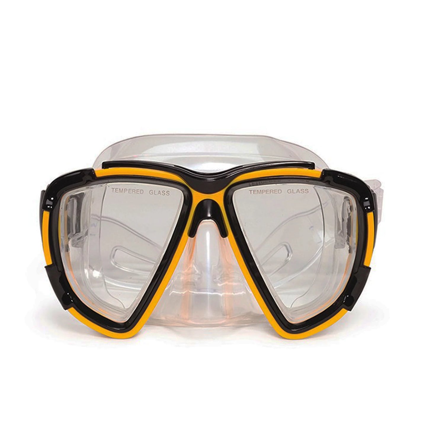 Pool Master Kona Pro Goggle Mask Sizewimming Pool Accessory for Teen/Adults 6.5" - Yellow