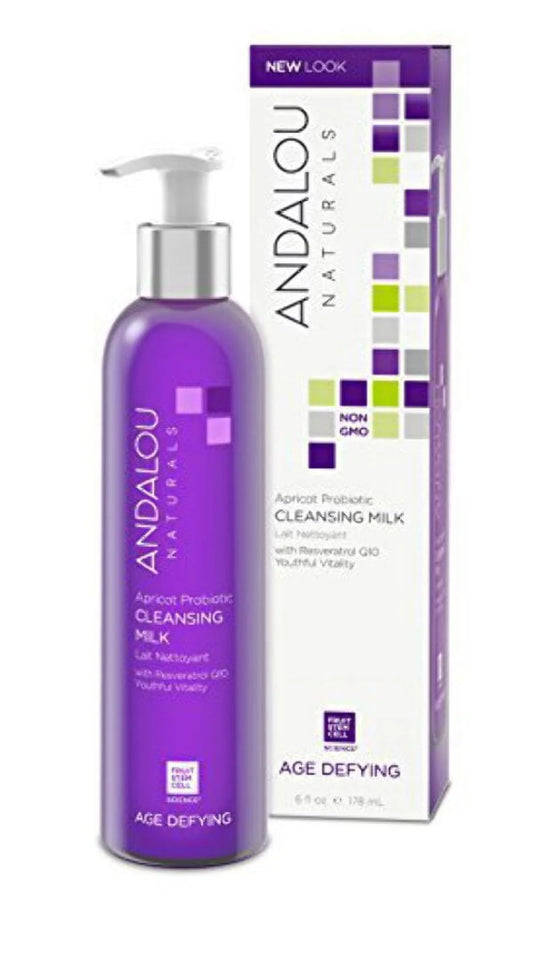 Andalou Naturals Apricot Probiotic Cleansing Milk 6 Ounce