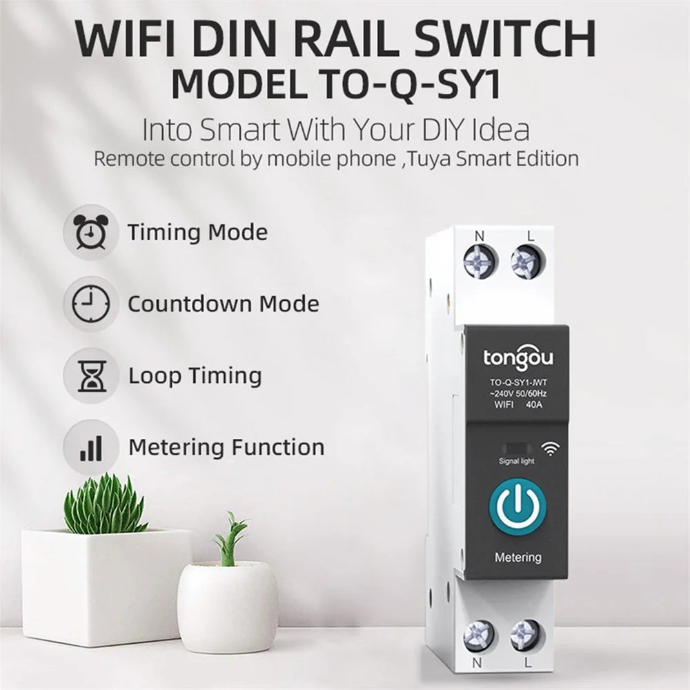 Sizemart Home Wireless Sizewitch With Metering Function Sizemart Wifi Circuit Breaker Can Remotely Control Home Sizewitch