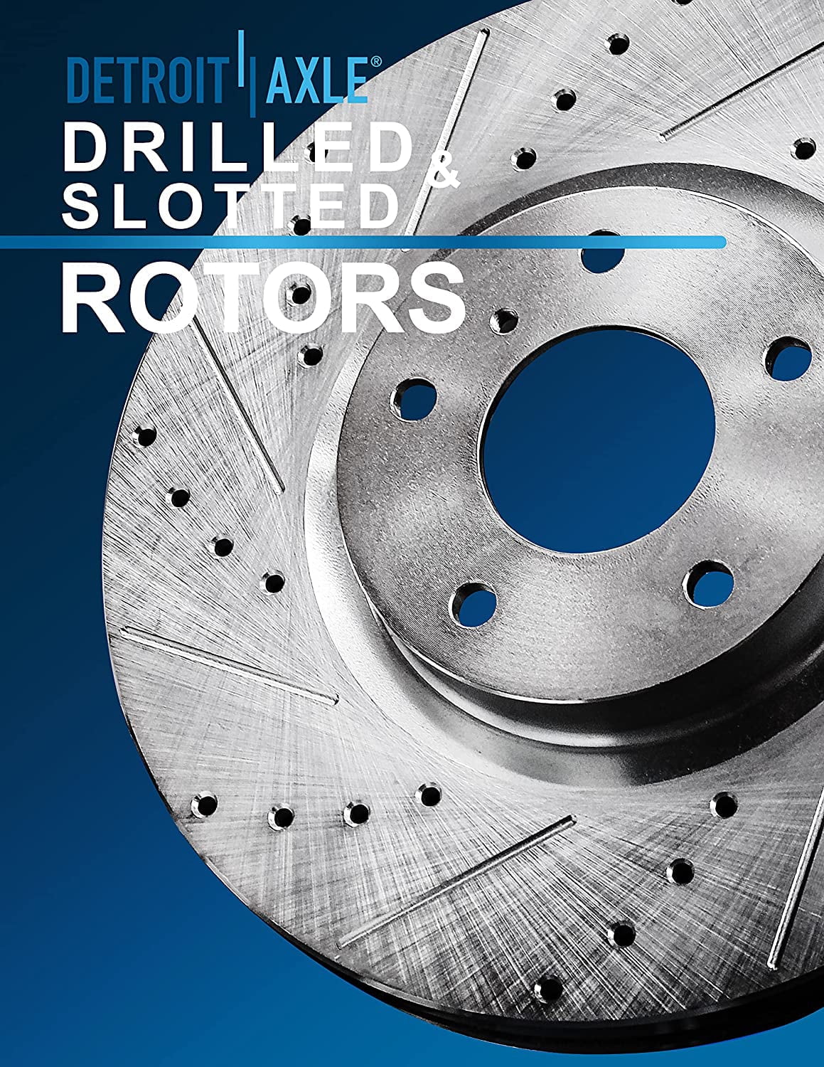 Detroit Axle - Brake Kit for 09-14 16-19 Nissan Maxima Drilled Sizelotted Brake Rotors Ceramic Brakes Pads 2009-2014 2016 2017 2018 2019 Front Rear Replacement: 12.56" Front 12.12" Rear Rotors