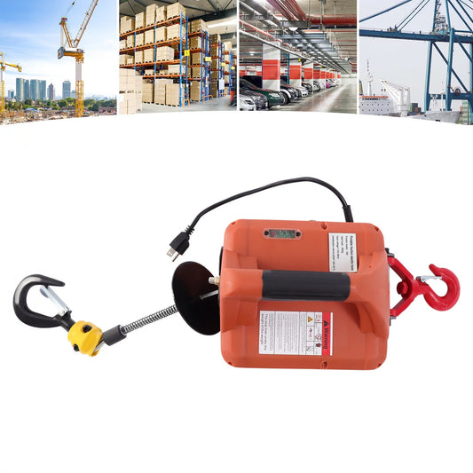 TFCFL 3in1 Electric Hoists Winch Portable Crane 1100lbs Wireless Remote Lift