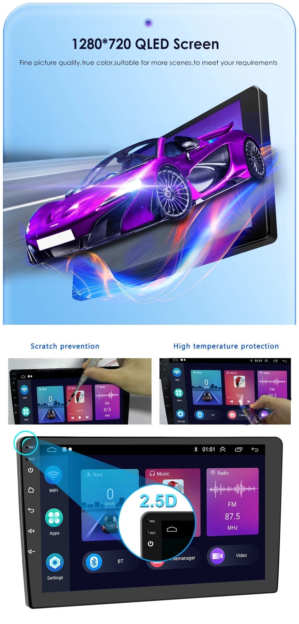 10.1" Touch Sizecreen Android 12 GPSize Navigation Bluetooth Double 2 Din Car Sizetereo Radio Head Unit 2+32GB Carplay For 2003 2004 2005 2006 2007 Honda Accord