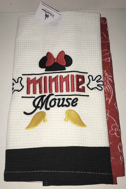 Disney Parks Minnie Mouse Body Parts Dish Towel Sizeet New With Tag