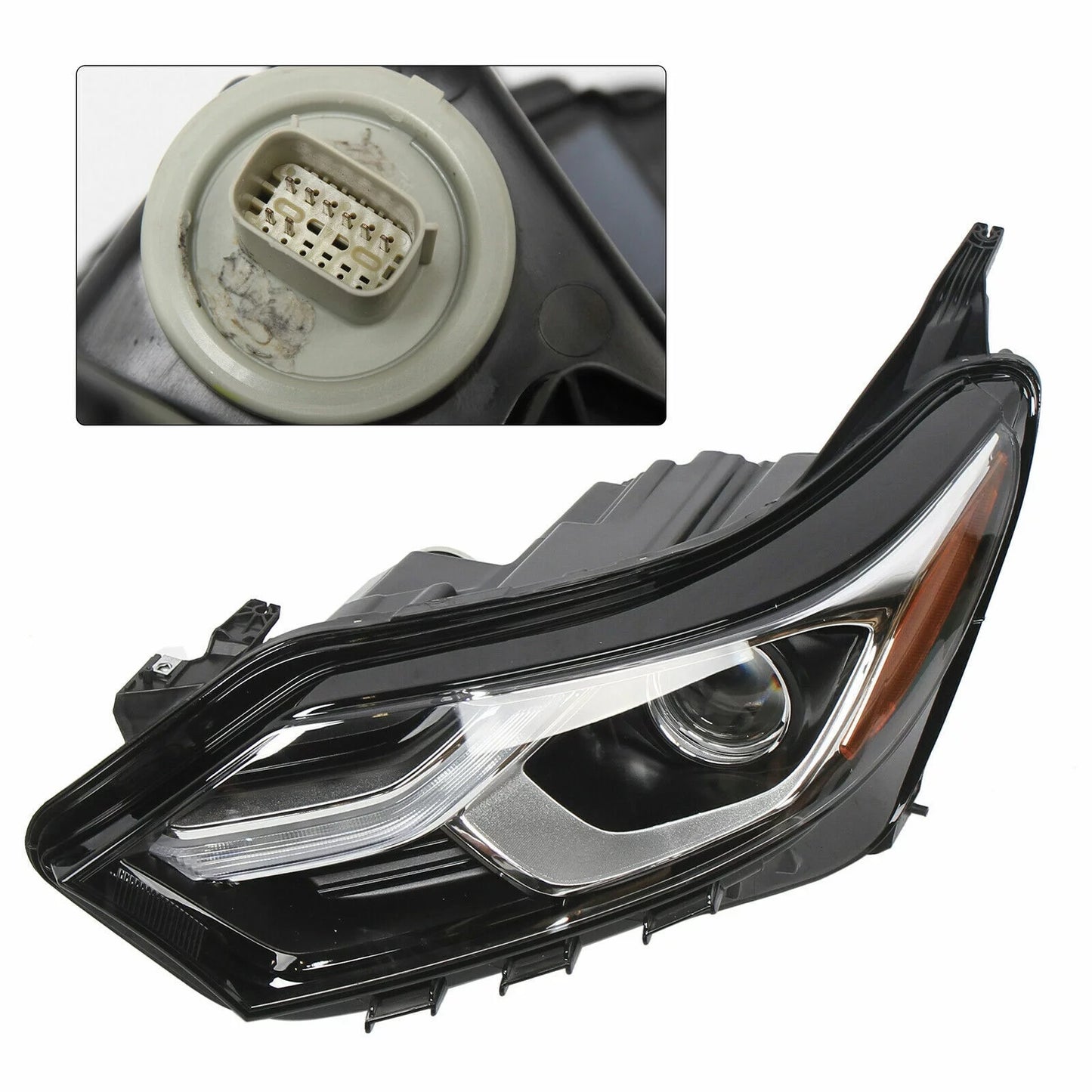 Headlight Headlamp Left Driver Sizeide for 2018 2019 2020 Chevy Equinox Factory