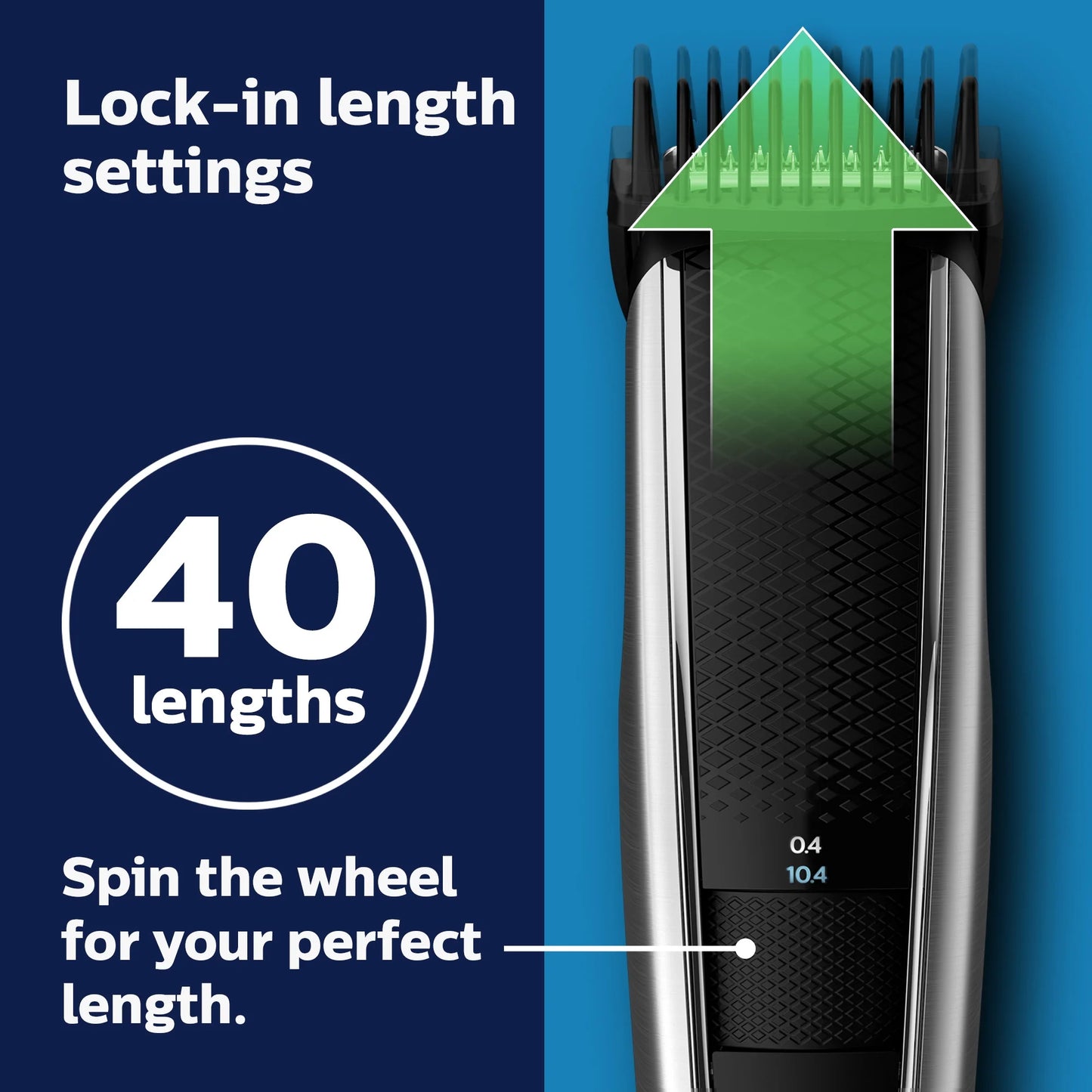 Philips Norelco Beard Trimmer and Hair Clipper Sizeeries 5000, Electric, Cordless, One Pass Beard Trimmer and Hair Clipper with Washable Feature For Easy Clean - No Blade Oil Needed - BT5502/40