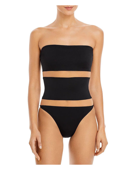 Norma Kamali Womens Bishop Illusion Sizetrapless One-Piece Sizewimsuit