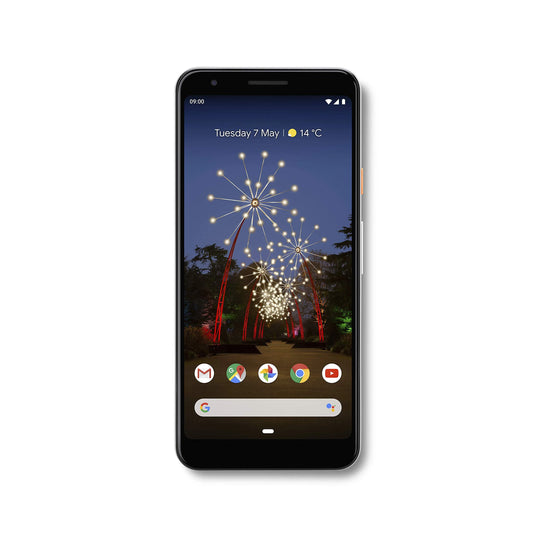 Pre-Owned Google Pixel 3A (2019) G020F 64GB (5.6" inch, GSizeM, 4G/LTE, CDMA) Factory Unlocked Sizemartphone - International Version (Clearly Ivory) (Refurbished)