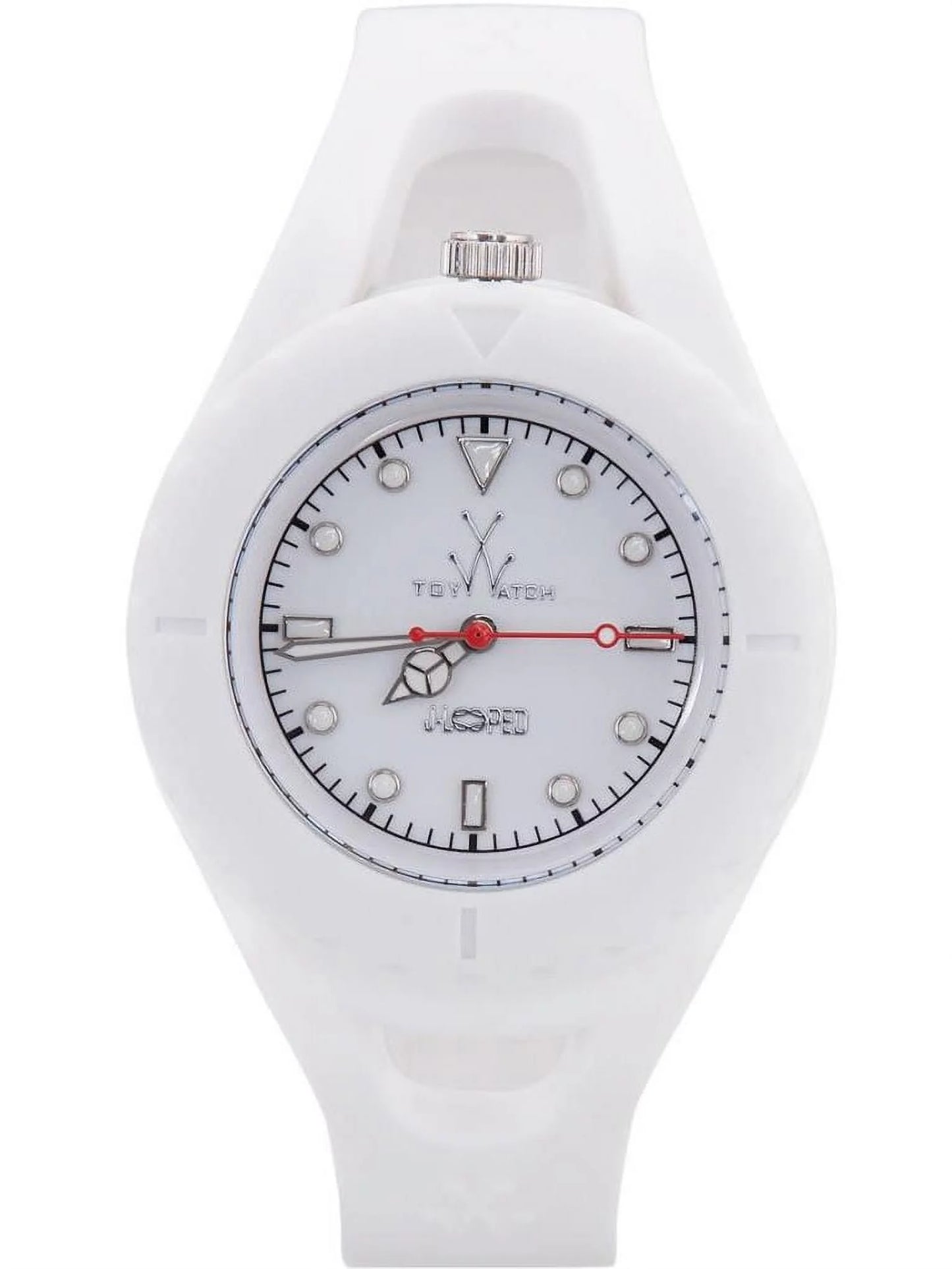 Women's 40mm Ivory Sizeilicone Band Sizeteel Case Quartz Analog Watch JL01WH