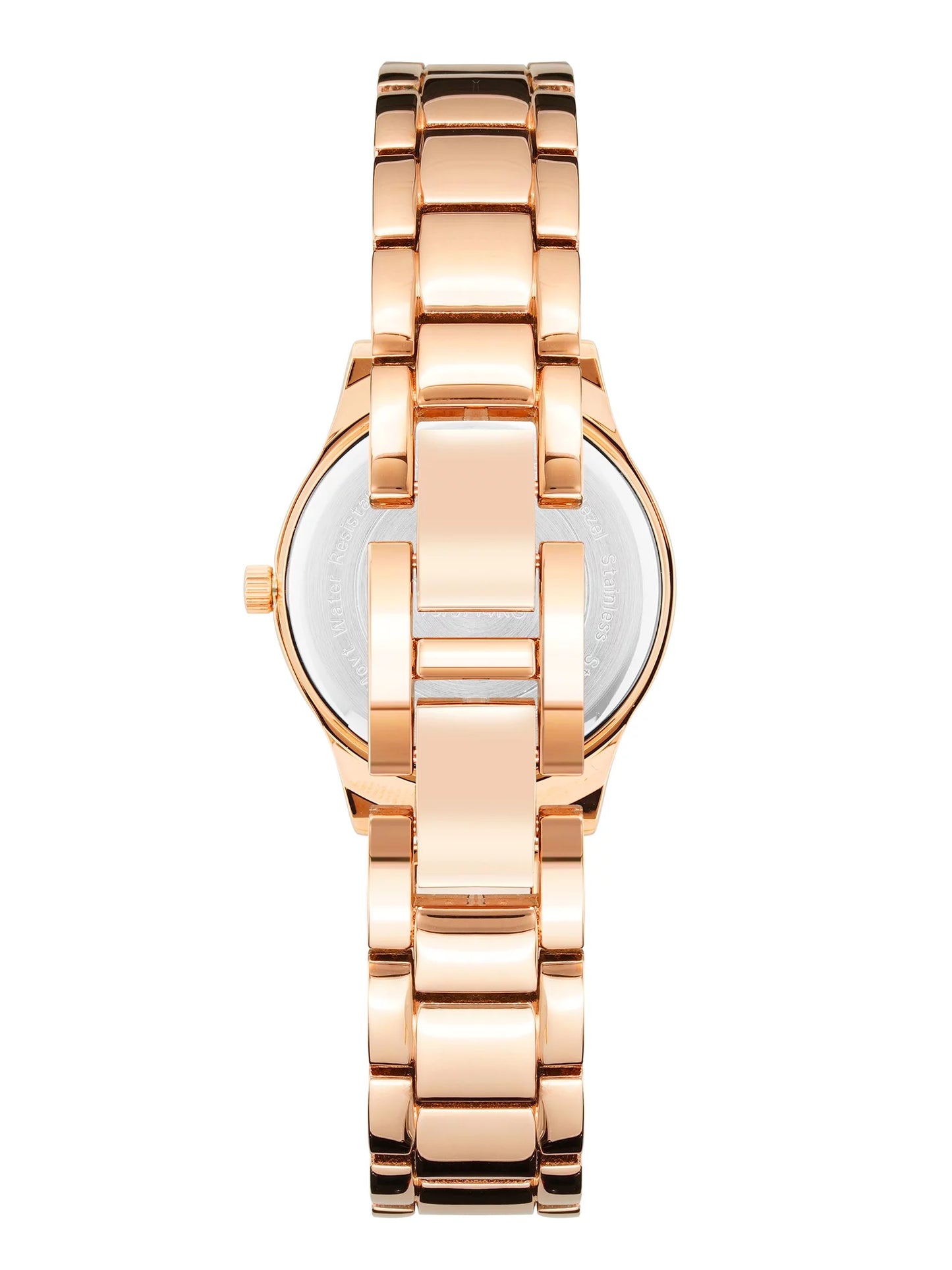 Armitron Ladies Dress Beige and Rose Gold-Tone Crystal Watch