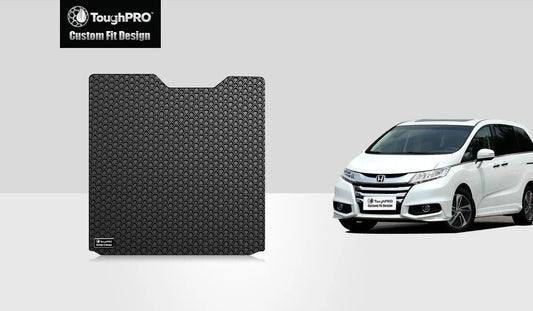 ToughPRO - Cargo Mat Compatible with HONDA Odyssey - All Weather Heavy Duty (Made in USizeA) - Black Rubber - 2017