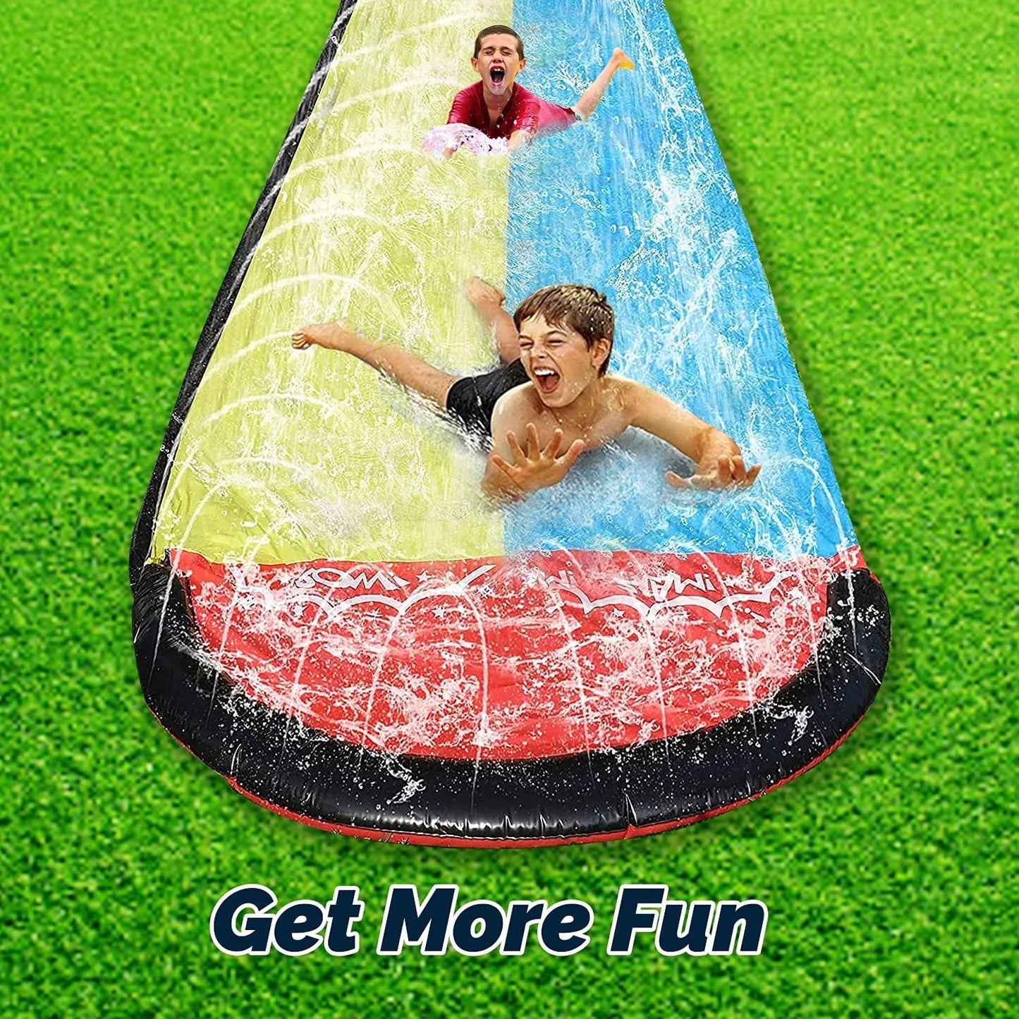 Blossomly 15.5ft Lawn Water Sizelides Water Toys, Party Racing Toy