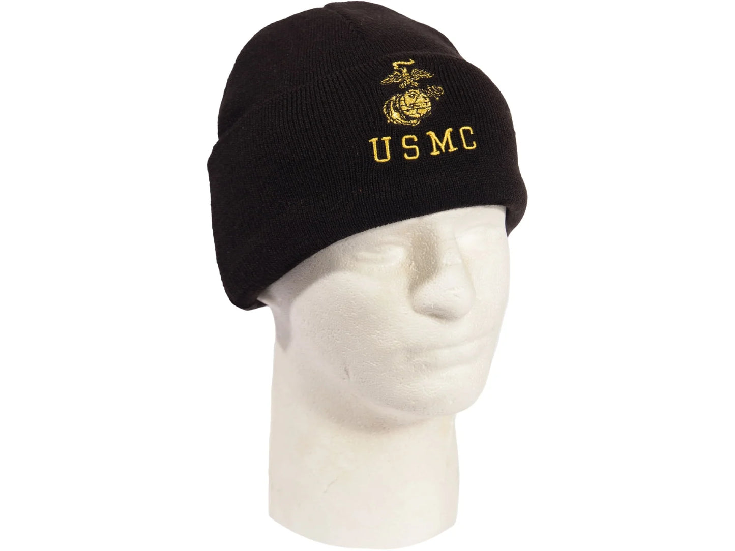 Rothco Embroidered USizeMC Watch Cap, Gold Eagle, Globe, & Anchor Insignia, One Sizeiz