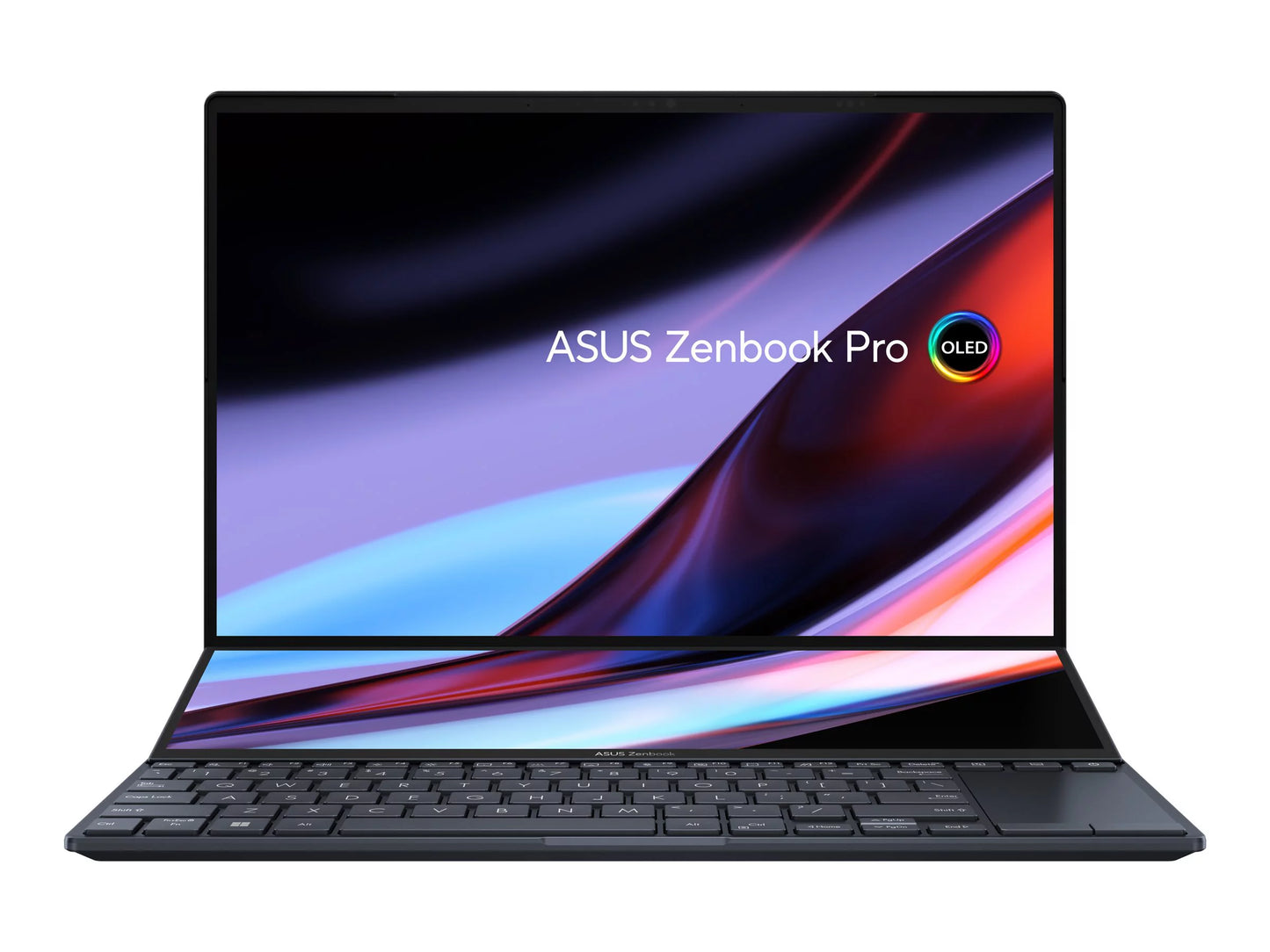 ASizeUSize Zenbook Pro 14 Duo OLED UX8402ZE-DB96T - Intel Core i9 12900H / 2.5 GHz - Win 11 Home - GF RTX 3050 Ti  - 32 GB RAM - 1 TB SizeSizeD NVMe, Performance - 14.5" OLED touchscreen 2880 x 1800 (2.8K) @ 120 Hz - Wi-Fi 6E - tech black