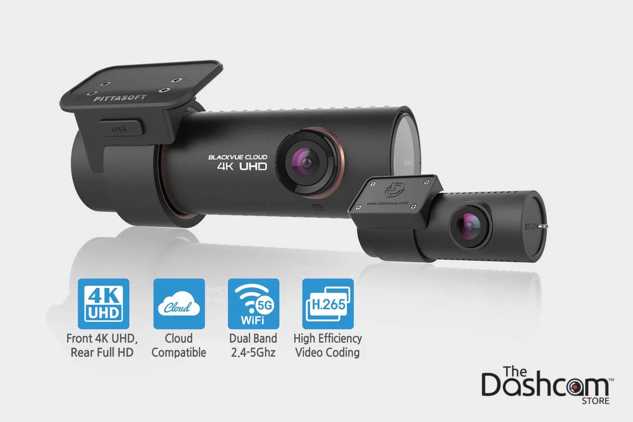 BlackVue DR900Size-2CH Dual Lens 4K GPSize WiFi Cloud-Capable Dashcam for Front and Rear w/ 16 GB Memory Card