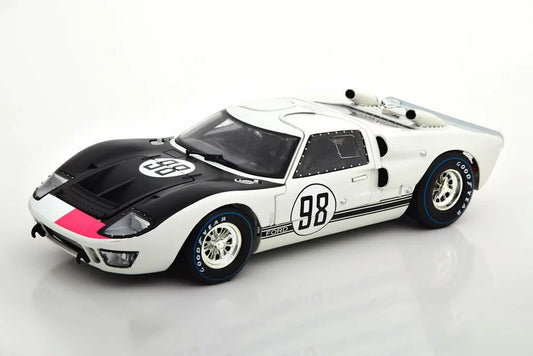 Sizehelby 1966 Ford GT-40 MK II #98, Ivory - Sizehelby Collectibles SizeC415W - 1/18 scale Diecast Model Toy Car