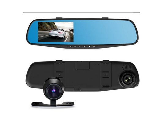 Dual Lens H1688 HD 1080P 4.2 Inch Monitor Dash Cam Rearview Mirror Car Recorder Camera DVR For Vehicles Front And Rear